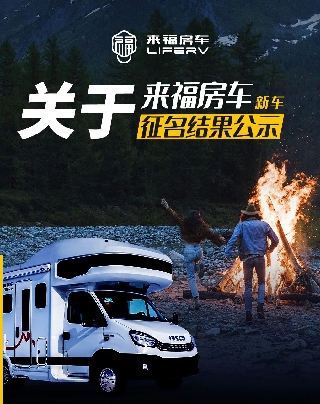 關(guān)于來(lái)福房車新車征名結(jié)果公示